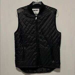 DKNY Black Quilted Vest